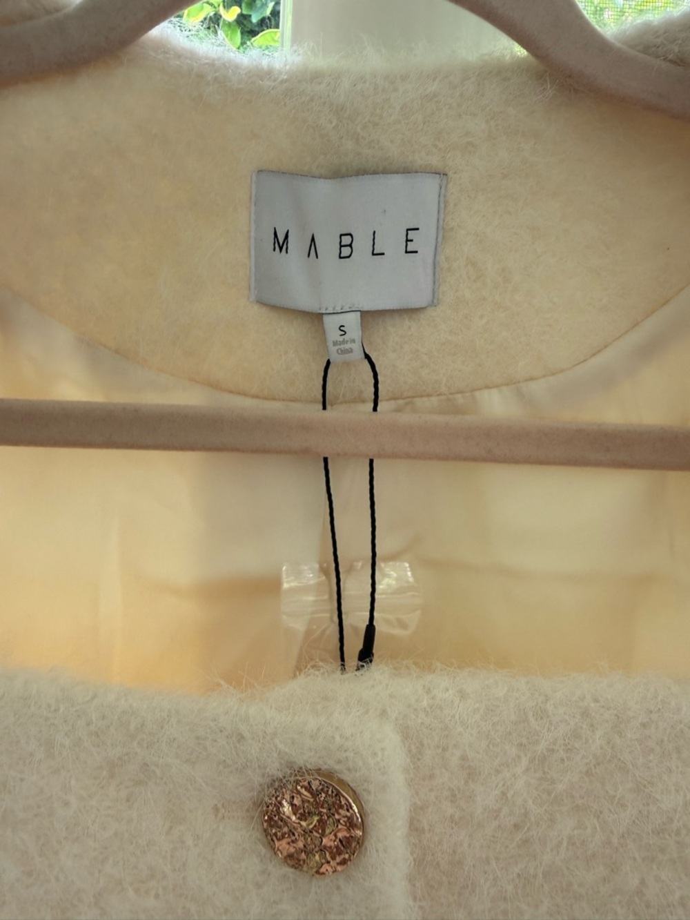 NWT MABLE NERISSA JEWEL BUTTON
BOUCLE JACKET - Picture 11 of 16